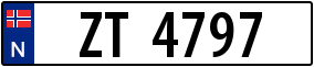 Trailer License Plate